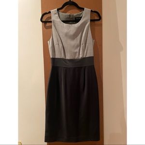 PINK TARTAN grey/black wool dress